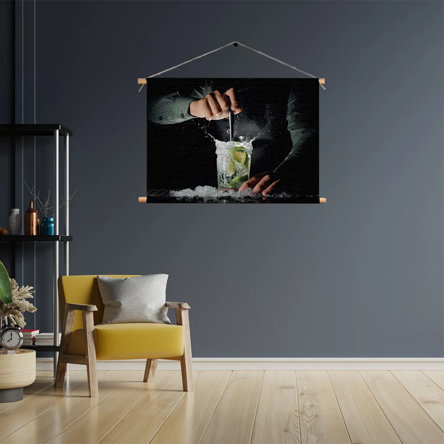 Textielposter Cocktail Bar 02 Rechthoek Horizontaal Template TP 50 70 Horizontaal Eten En Drinken 56 3