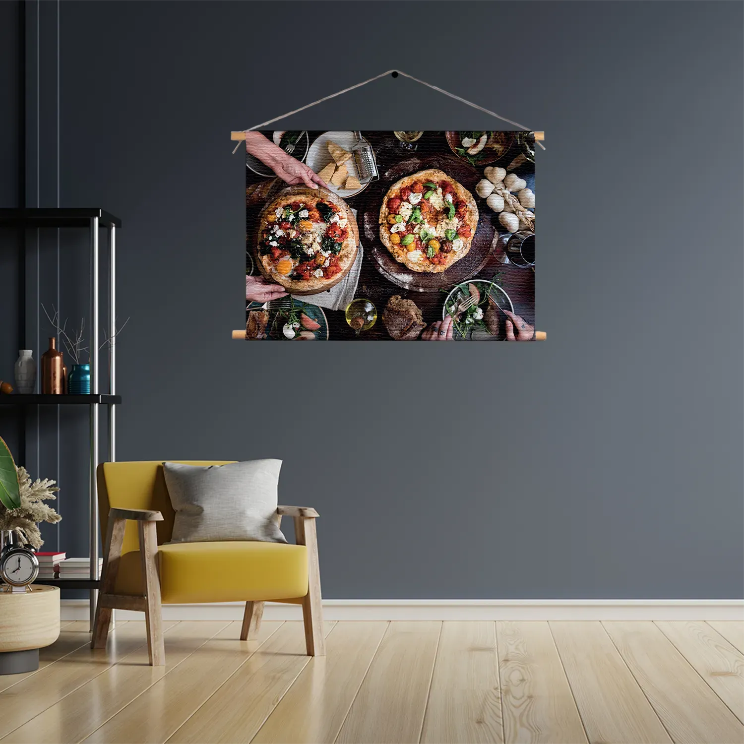 Textielposter Italiaans Restaurant Rechthoek Horizontaal Template TP 50 70 Horizontaal Eten En Drinken 60 3