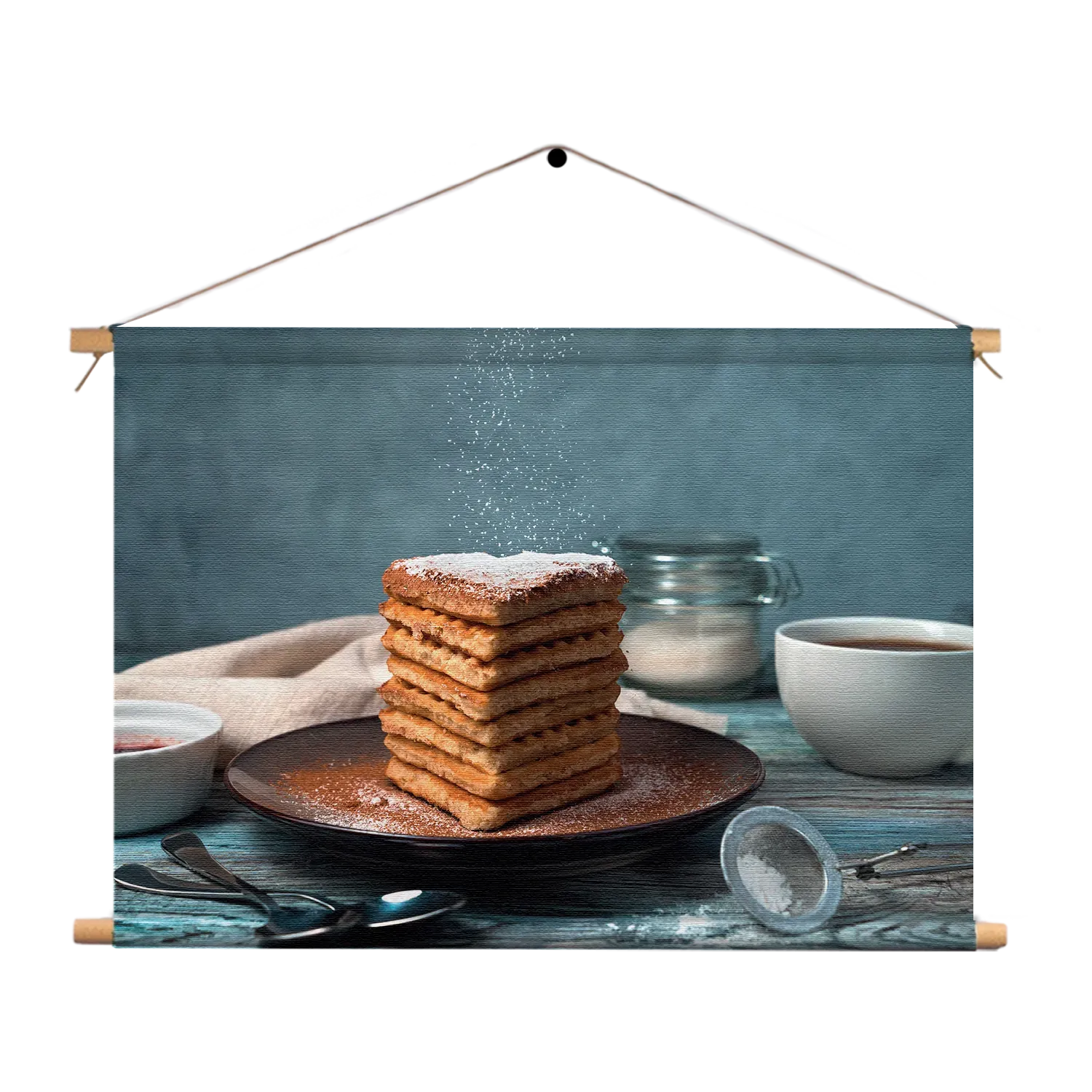 Textielposter Wafels Rechthoek Horizontaal Template TP 50 70 Horizontaal Eten En Drinken 68 1