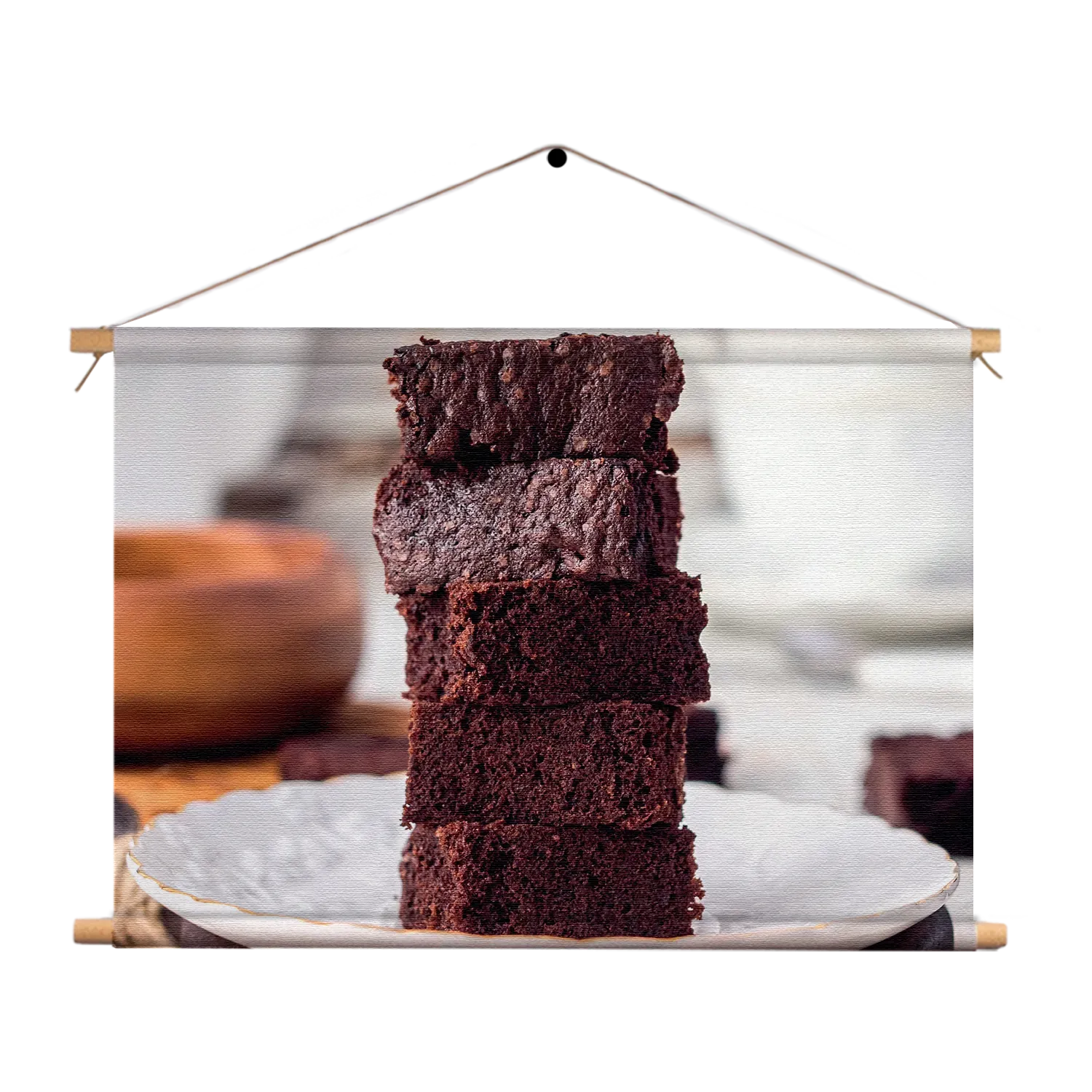 Textielposter Brownies Rechthoek Horizontaal Template TP 50 70 Horizontaal Eten En Drinken 69 1