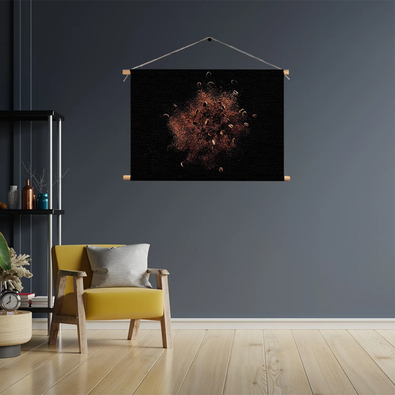 Textielposter Koffiebonen 02 Rechthoek Horizontaal Template TP 50 70 Horizontaal Eten En Drinken 70 3