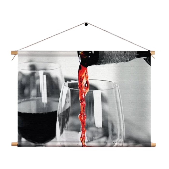 Textielposter Red Red Wine 02 Rechthoek Horizontaal Template TP 50 70 Horizontaal Eten En Drinken 79 1
