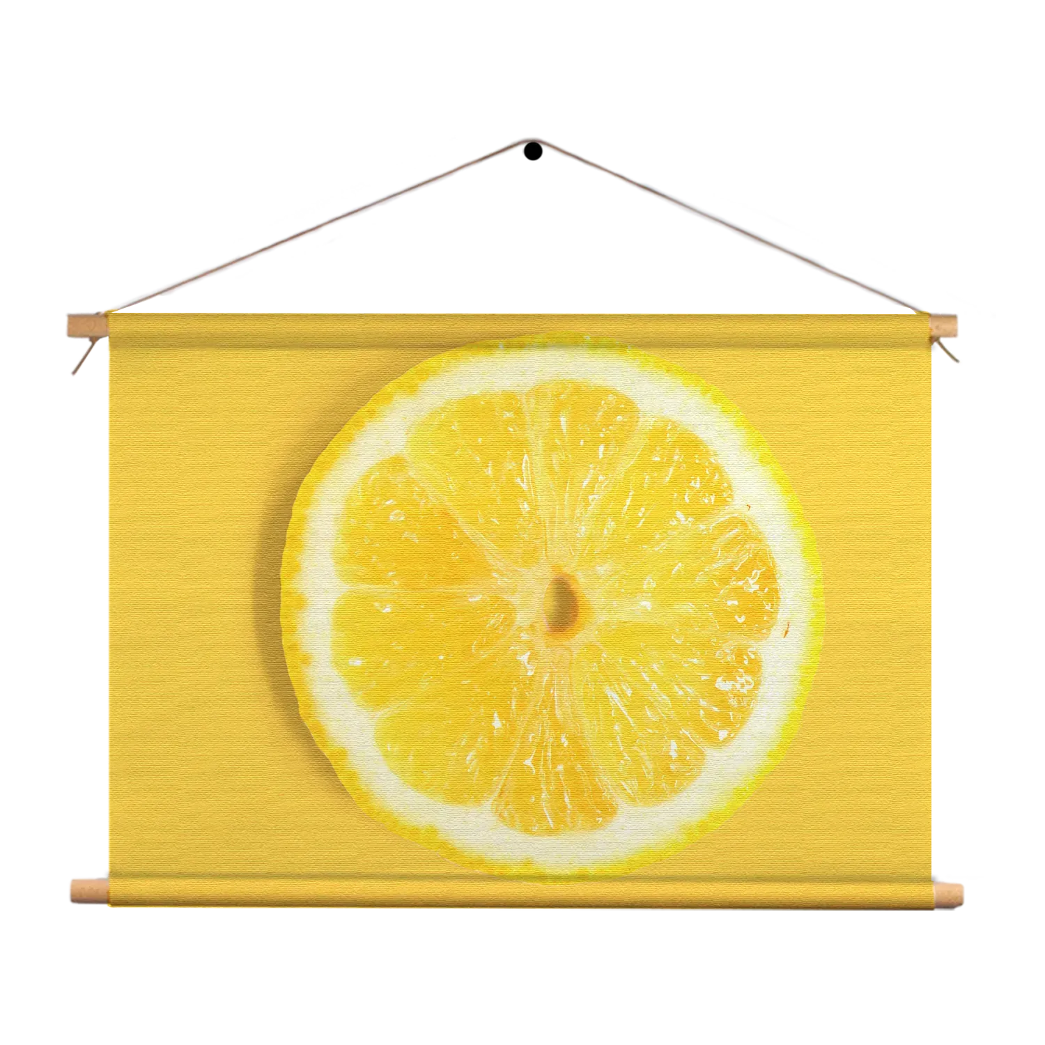 Textielposter Citroenschijfje Rechthoek Horizontaal Template TP 50 70 Horizontaal Eten En Drinken 8 1