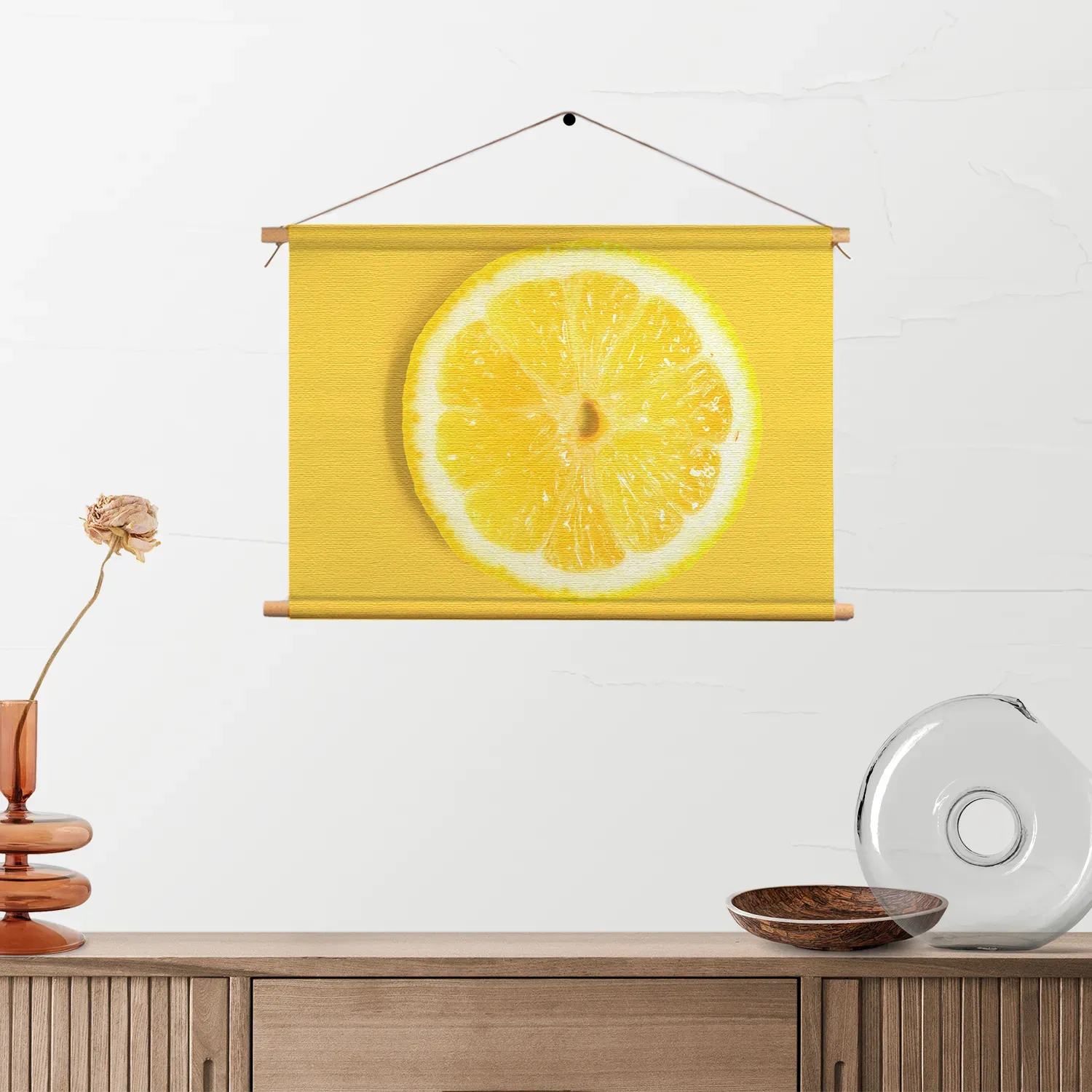 Textielposter Citroenschijfje Rechthoek Horizontaal Template TP 50 70 Horizontaal Eten En Drinken 8 2