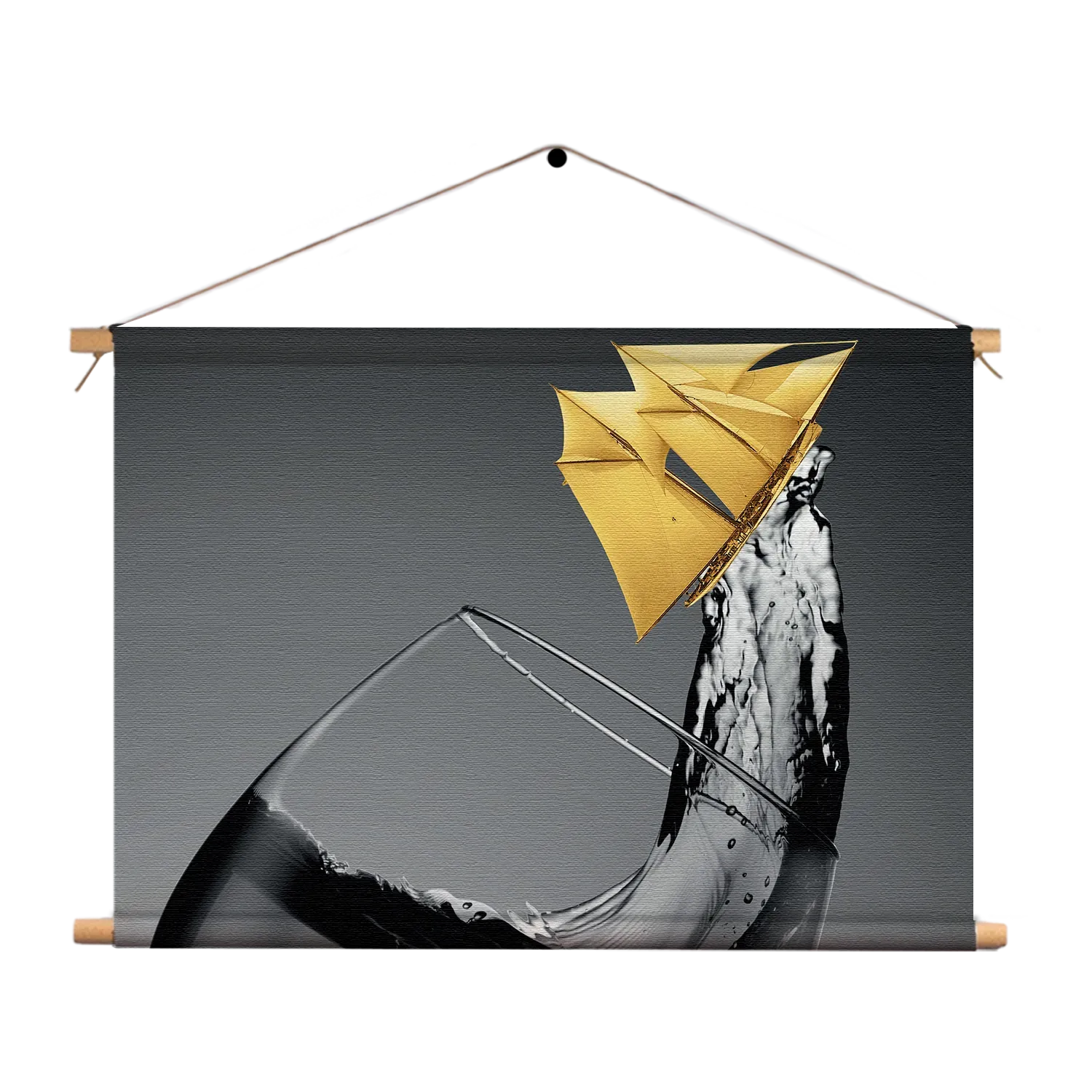 Textielposter Sailing Wine 02 Rechthoek Horizontaal Template TP 50 70 Horizontaal Eten En Drinken 81 1