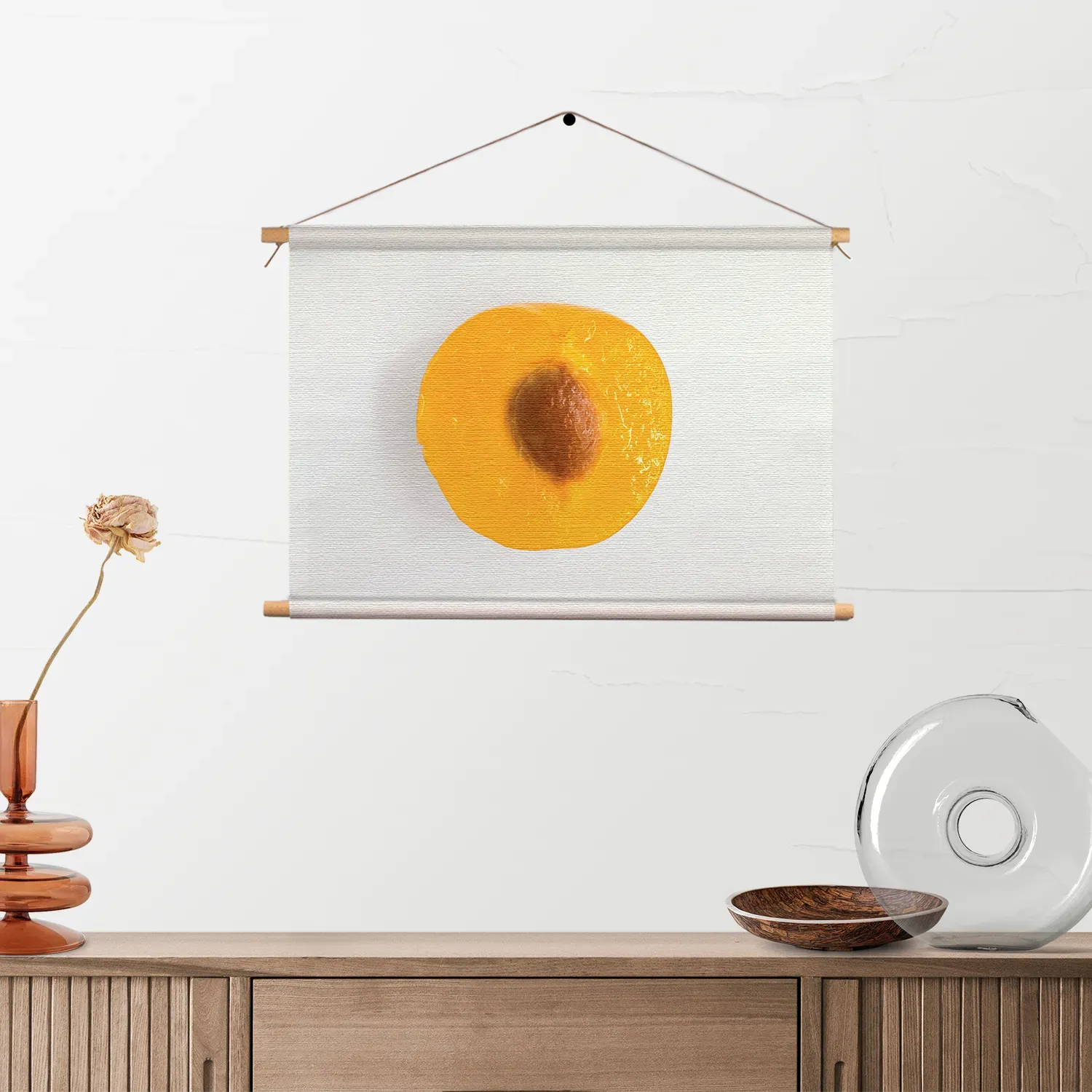 Textielposter Plum Pruim Oranje Rechthoek Horizontaal Template TP 50 70 Horizontaal Eten En Drinken 9 2