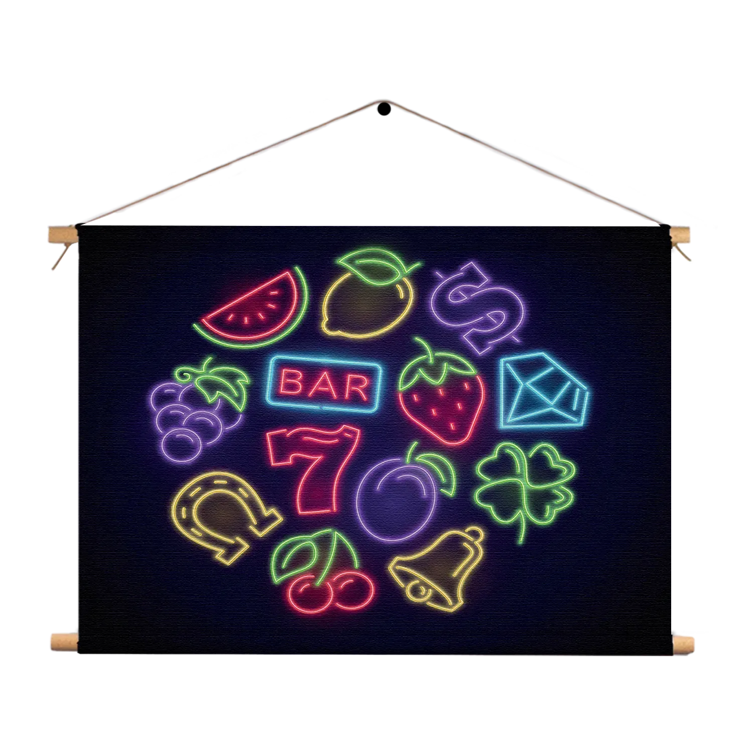 Textielposter Game Slot Iconen Rechthoek Horizontaal Template TP 50 70 Horizontaal Gaming En Spel 1 1