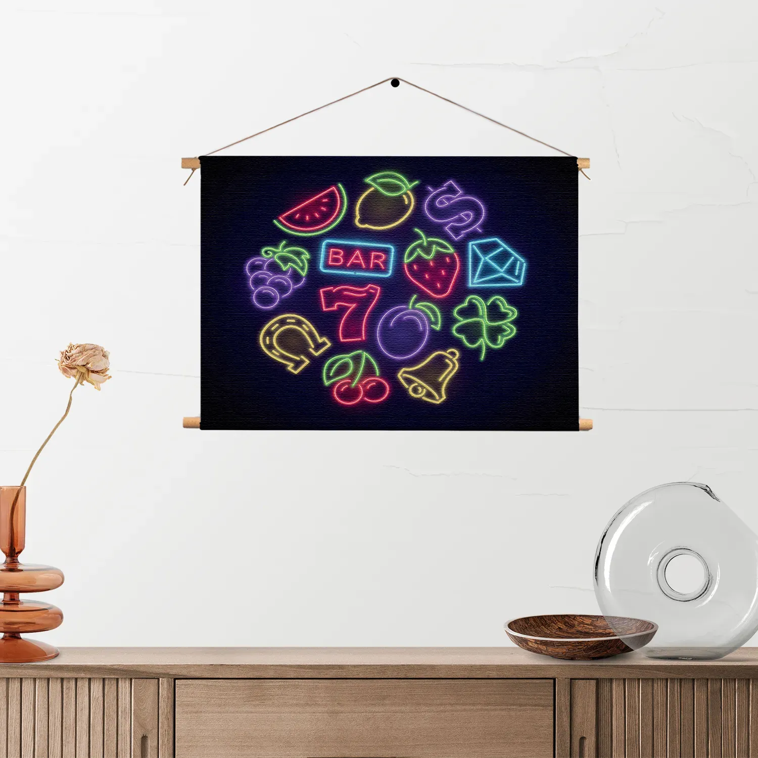 Textielposter Game Slot Iconen Rechthoek Horizontaal Template TP 50 70 Horizontaal Gaming En Spel 1 2