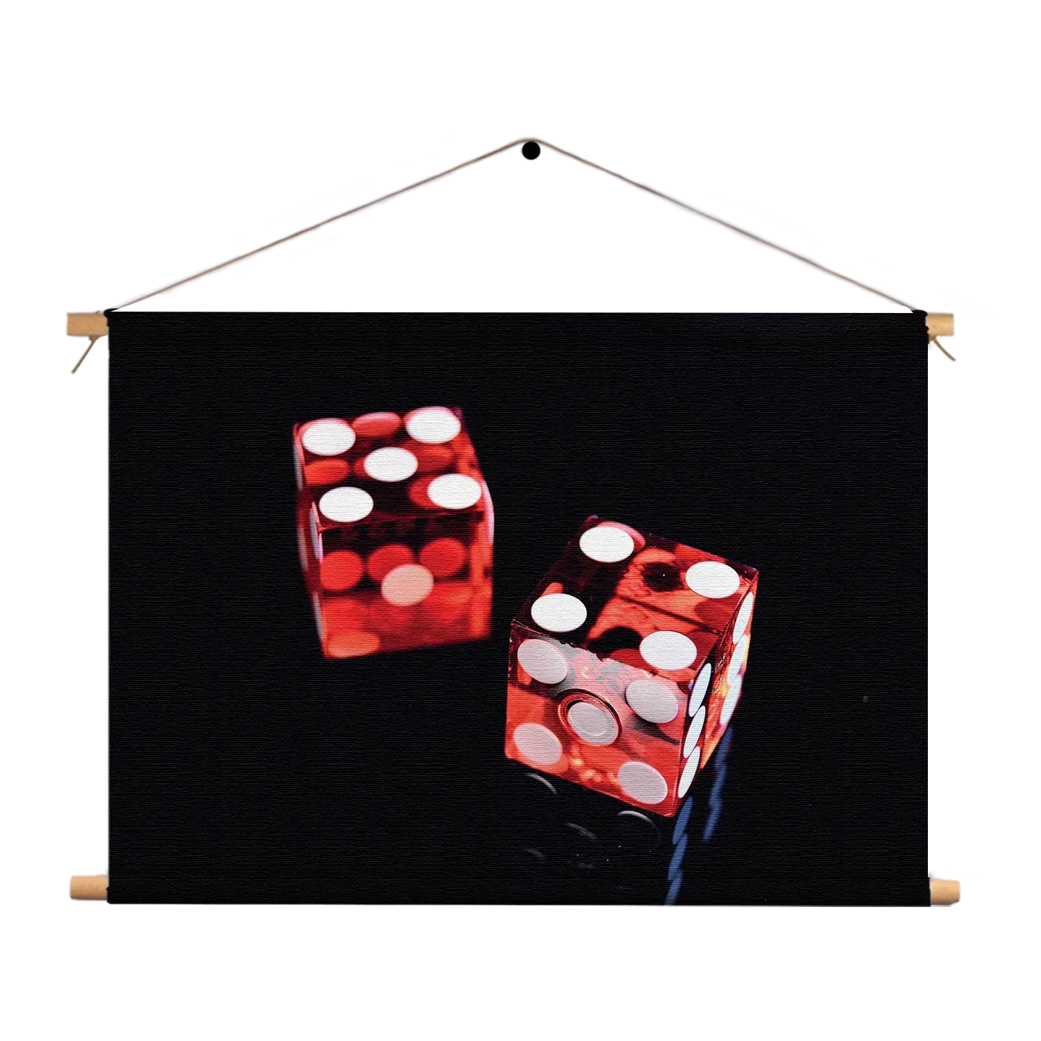 Textielposter De Dobbelstenen Rechthoek Horizontaal Template TP 50 70 Horizontaal Gaming En Spel 6 1