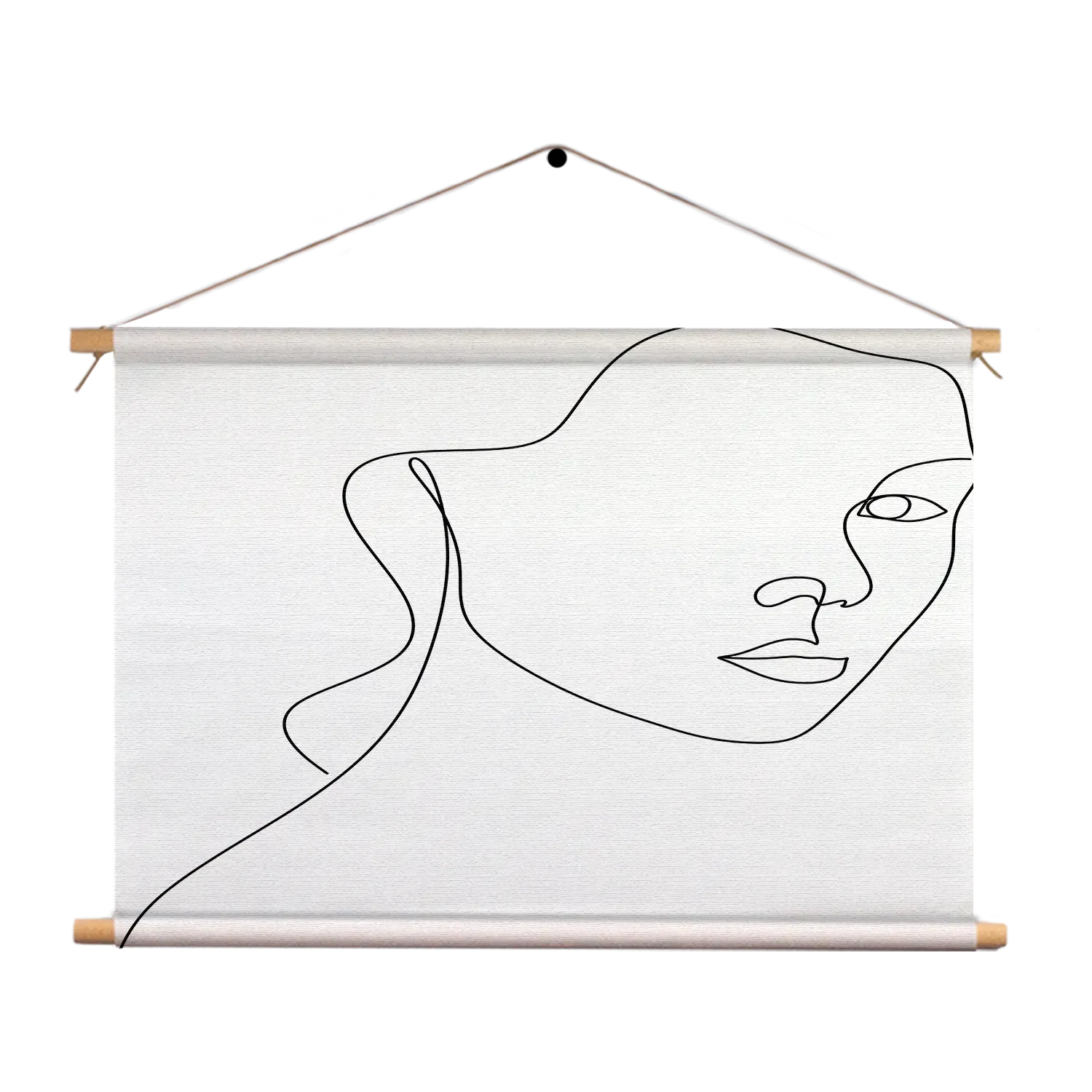 Textielposter Half Golvend Door Het Leven Rechthoek Horizontaal Template TP 50 70 Horizontaal Lifestyle 11 1