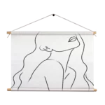 Textielposter Afwezig Model Rechthoek Horizontaal Template TP 50 70 Horizontaal Lifestyle 7 1