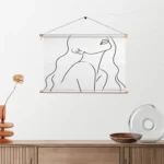 Textielposter Afwezig Model Rechthoek Horizontaal Template TP 50 70 Horizontaal Lifestyle 7 2