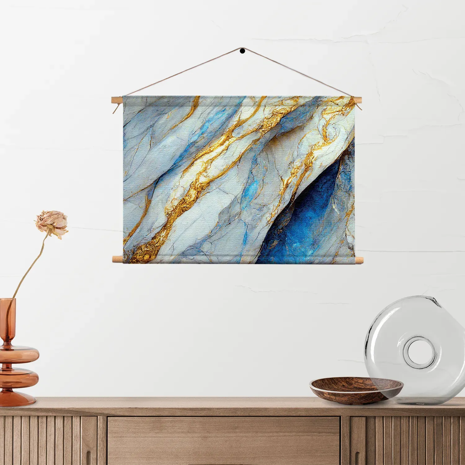 Textielposter Marmer Look Rustgevend Maar Kleurrijk 04 Rechthoek Horizontaal Template TP 50 70 Horizontaal Marmer 37 2