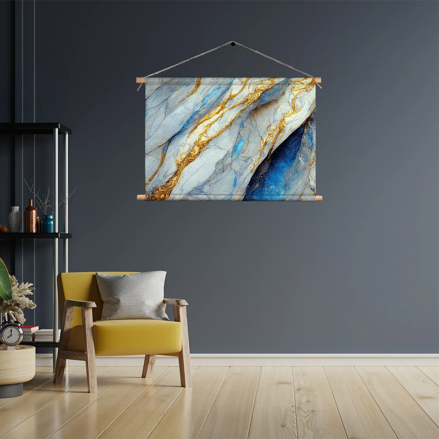 Textielposter Marmer Look Rustgevend Maar Kleurrijk 04 Rechthoek Horizontaal Template TP 50 70 Horizontaal Marmer 37 3