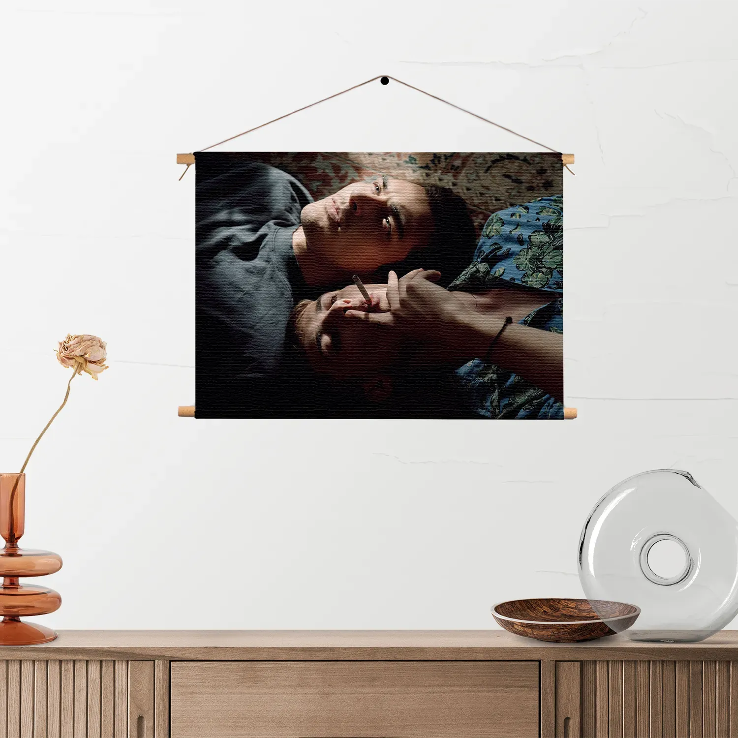 Textielposter When the Smoke is Going up Rechthoek Horizontaal Template TP 50 70 Horizontaal Mensen 11 2