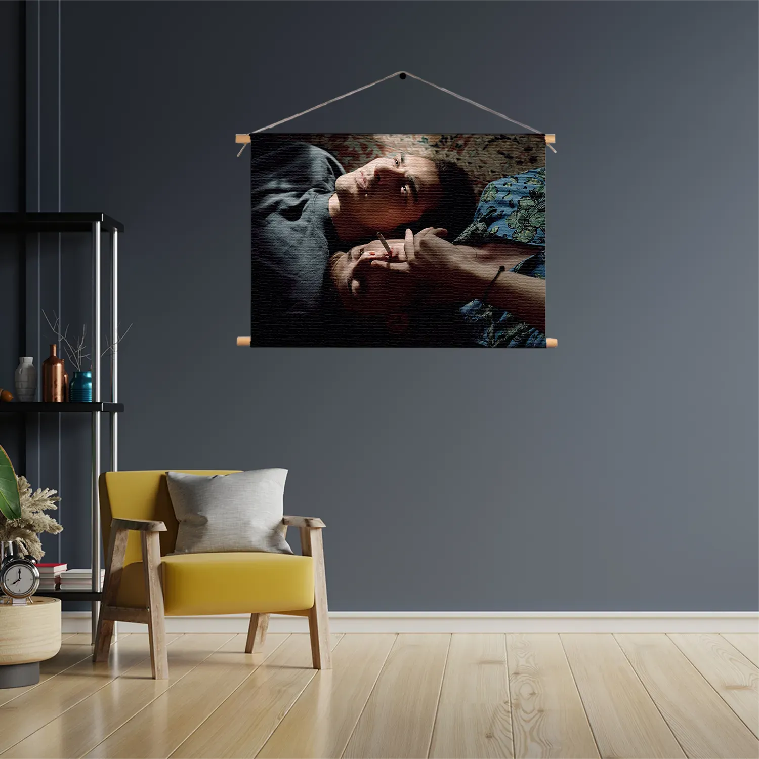 Textielposter When the Smoke is Going up Rechthoek Horizontaal Template TP 50 70 Horizontaal Mensen 11 3