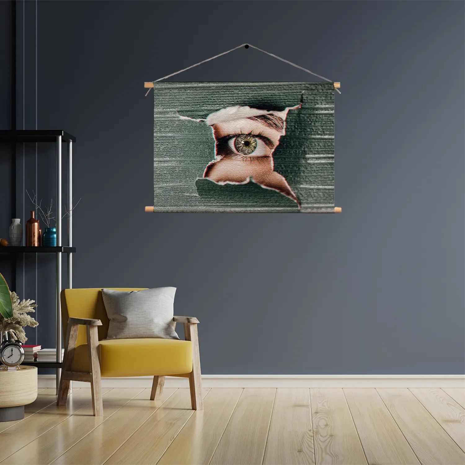 Textielposter I am Watching You Rechthoek Horizontaal Template TP 50 70 Horizontaal Mensen 15 3
