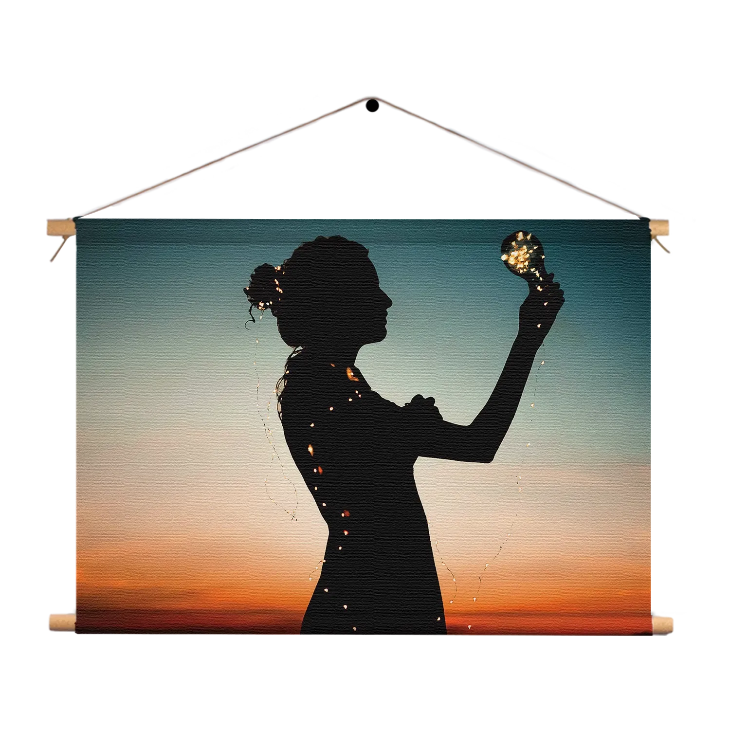 Textielposter Het Hoopvolle licht Rechthoek Horizontaal Template TP 50 70 Horizontaal Mensen 16 1