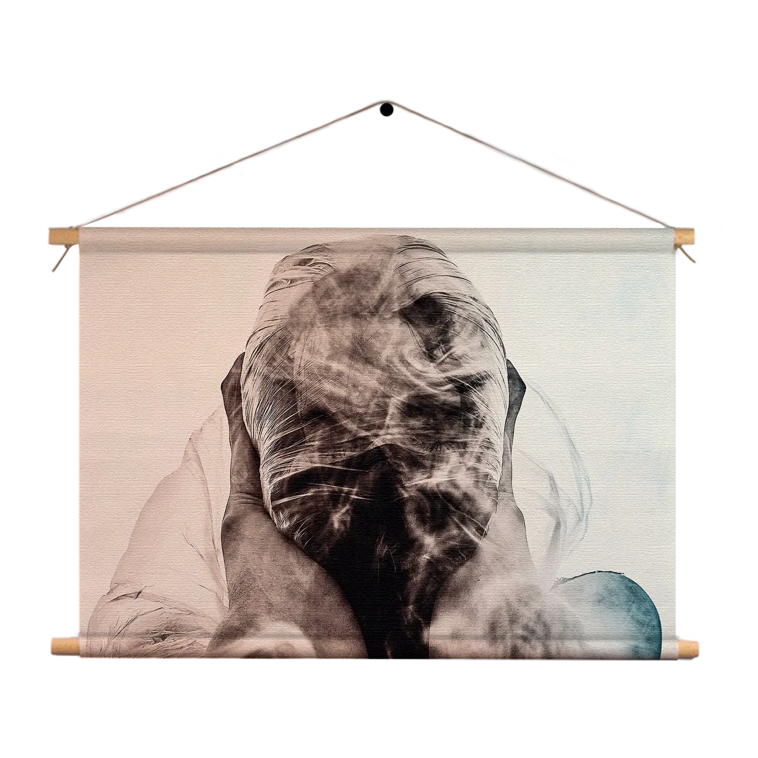 Textielposter Guess Who I am Rechthoek Horizontaal Template TP 50 70 Horizontaal Mensen 17 1