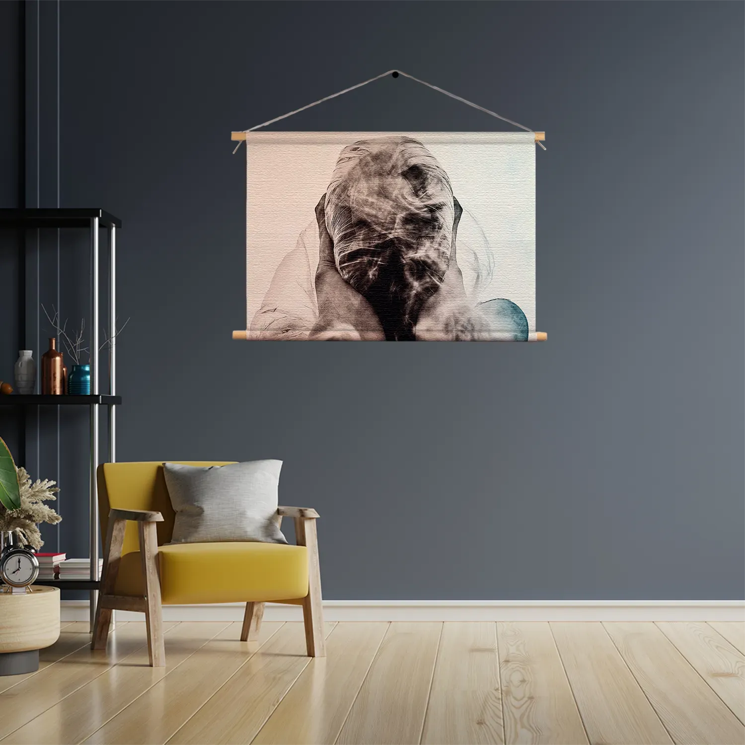 Textielposter Guess Who I am Rechthoek Horizontaal Template TP 50 70 Horizontaal Mensen 17 3