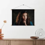 Textielposter Mooi Jong meisje In Kledij Rechthoek Horizontaal Template TP 50 70 Horizontaal Mensen 24 2