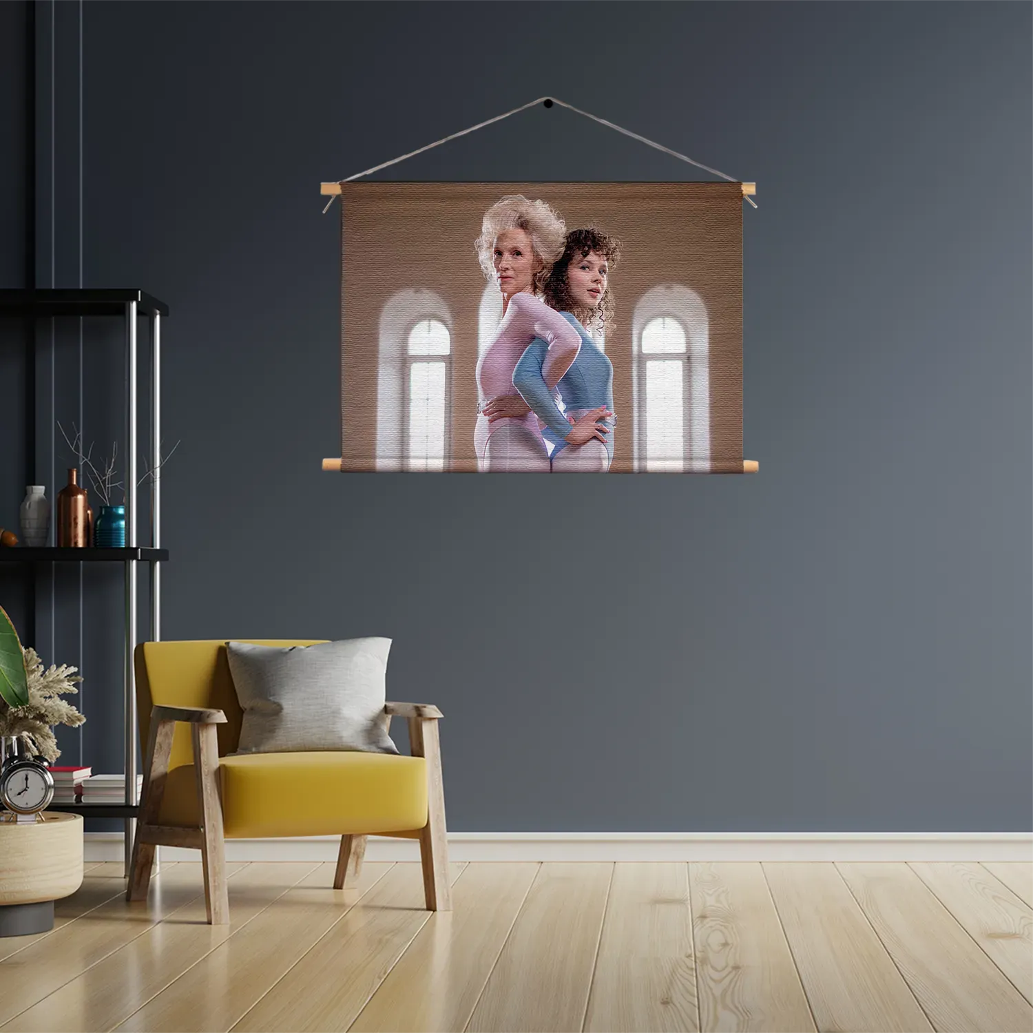 Textielposter Gymnastiek Voor Jong en Oud 01 Rechthoek Horizontaal Template TP 50 70 Horizontaal Mensen 25 3