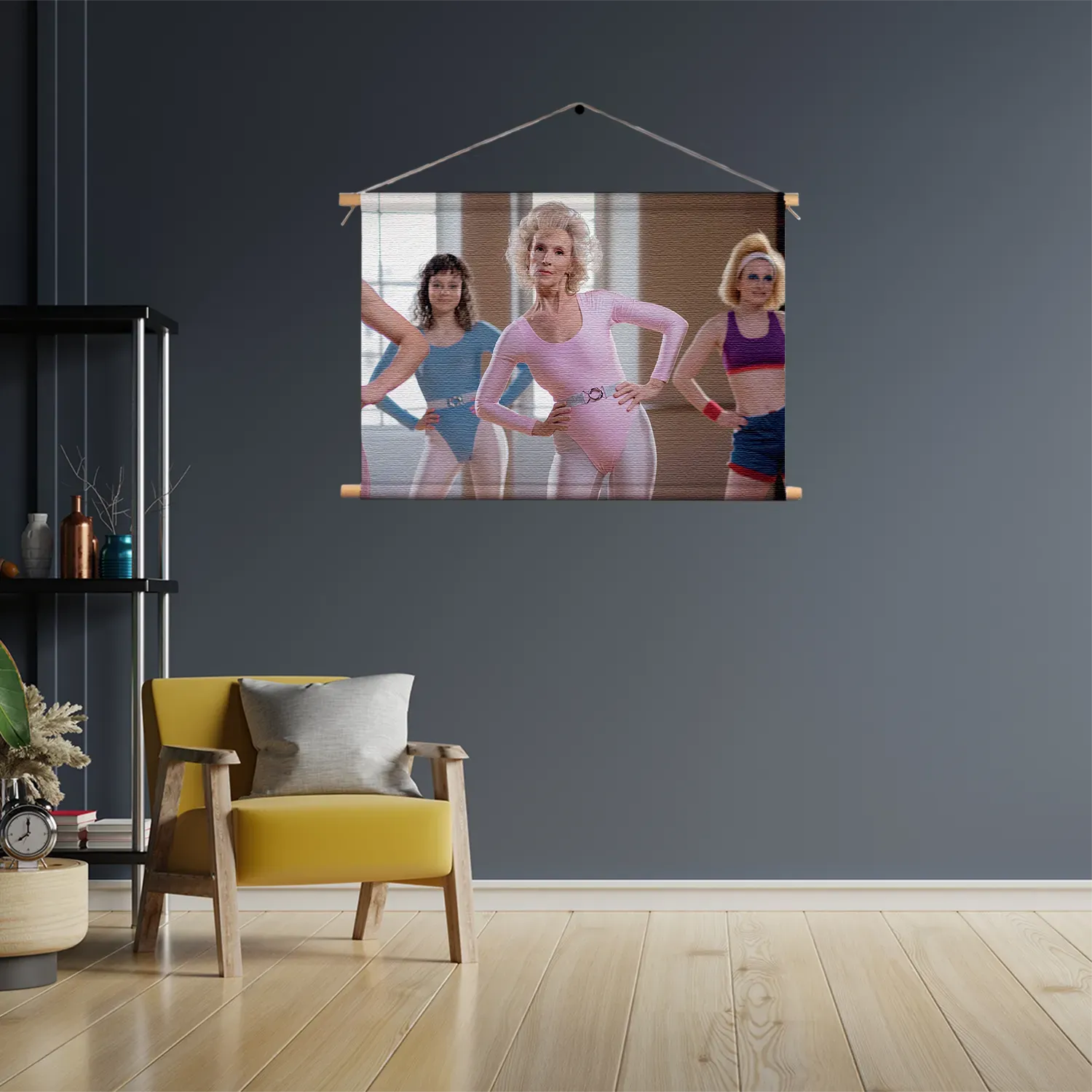 Textielposter Gymnastiek Voor Jong en Oud 02 Rechthoek Horizontaal Template TP 50 70 Horizontaal Mensen 26 3