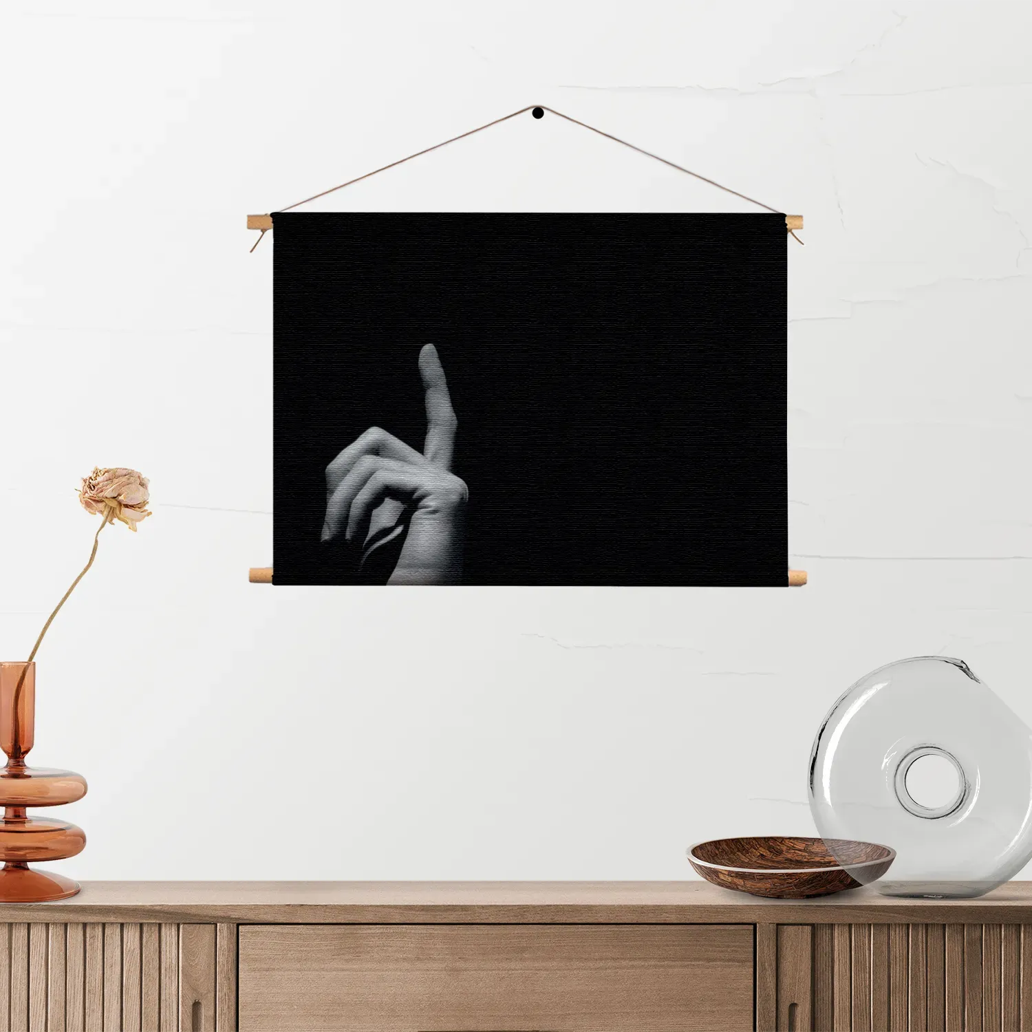 Textielposter Mooie Jonge Man Met Ontbloot Bovenlichaam Rechthoek Horizontaal Template TP 50 70 Horizontaal Mensen 28 2