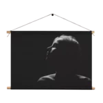 Textielposter Mooie Vrouw Wegkijkend Rechthoek Horizontaal Template TP 50 70 Horizontaal Mensen 35 1