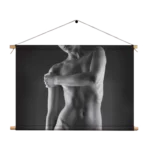 Textielposter Blote Vrouw Lichaam Rechthoek Horizontaal Template TP 50 70 Horizontaal Mensen 38 1