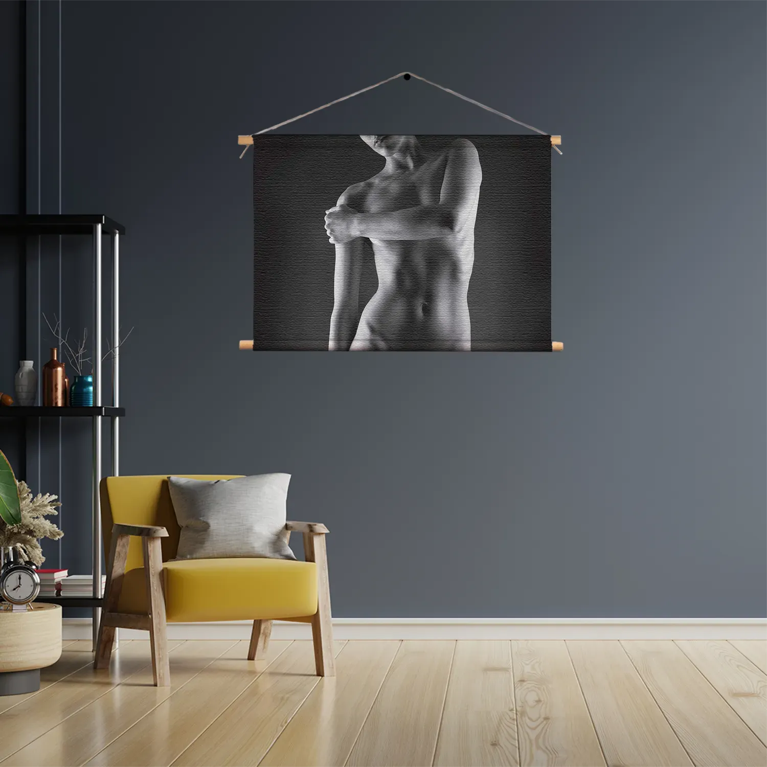 Textielposter Blote Vrouw Lichaam Rechthoek Horizontaal Template TP 50 70 Horizontaal Mensen 38 3