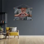 Textielposter Liefde In Een Handgebaar Rechthoek Horizontaal Template TP 50 70 Horizontaal Mensen 42 3