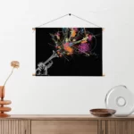 Textielposter Trompetter Rechthoek Horizontaal Template TP 50 70 Horizontaal Muziek 12 2