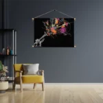 Textielposter Trompetter Rechthoek Horizontaal Template TP 50 70 Horizontaal Muziek 12 3