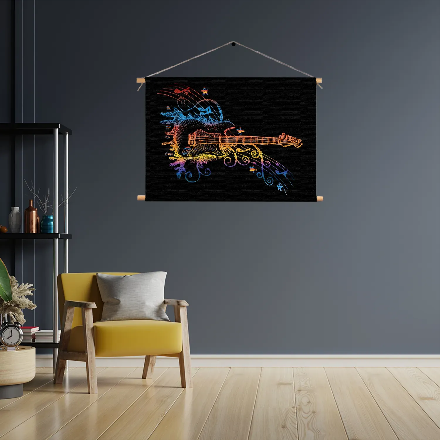 Textielposter Rock Gitaar Rechthoek Horizontaal Template TP 50 70 Horizontaal Muziek 21 3