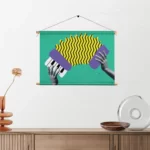 Textielposter Accordeon Rechthoek Horizontaal Template TP 50 70 Horizontaal Muziek 7 2