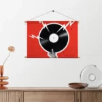 Textielposter Bliksem Plaat Rechthoek Horizontaal Template TP 50 70 Horizontaal Muziek 8 2