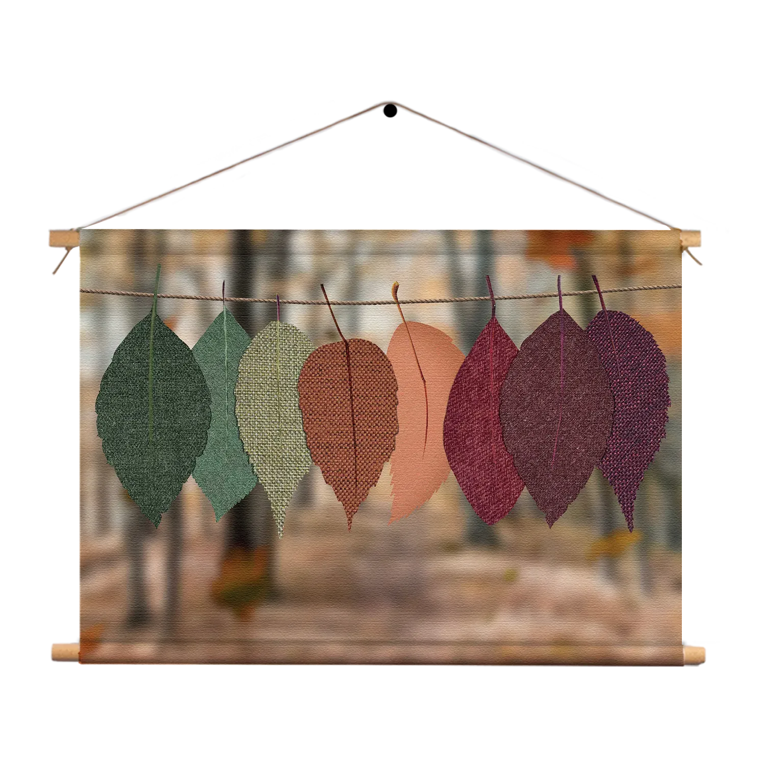 Textielposter Bladerdak Rechthoek Horizontaal Template TP 50 70 Horizontaal Natuur 14 1