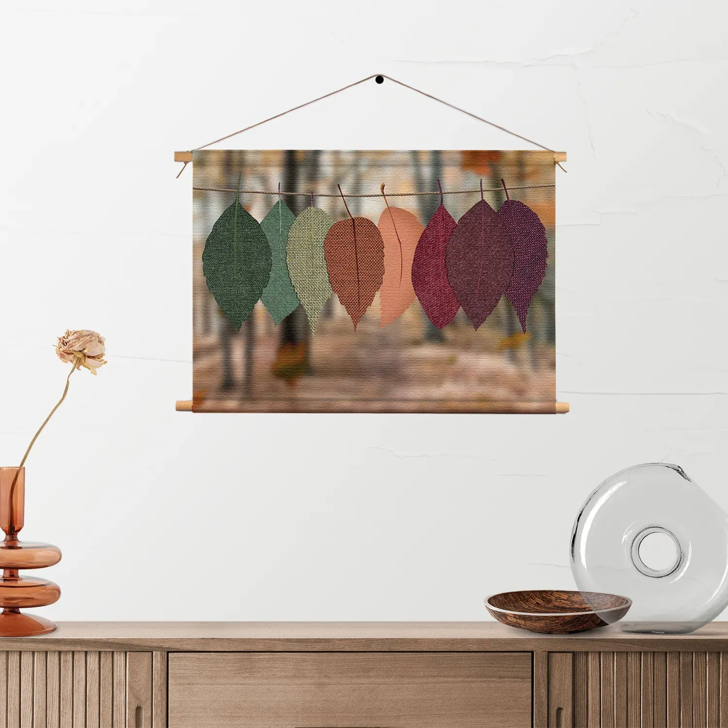 Textielposter Bladerdak Rechthoek Horizontaal Template TP 50 70 Horizontaal Natuur 14 2