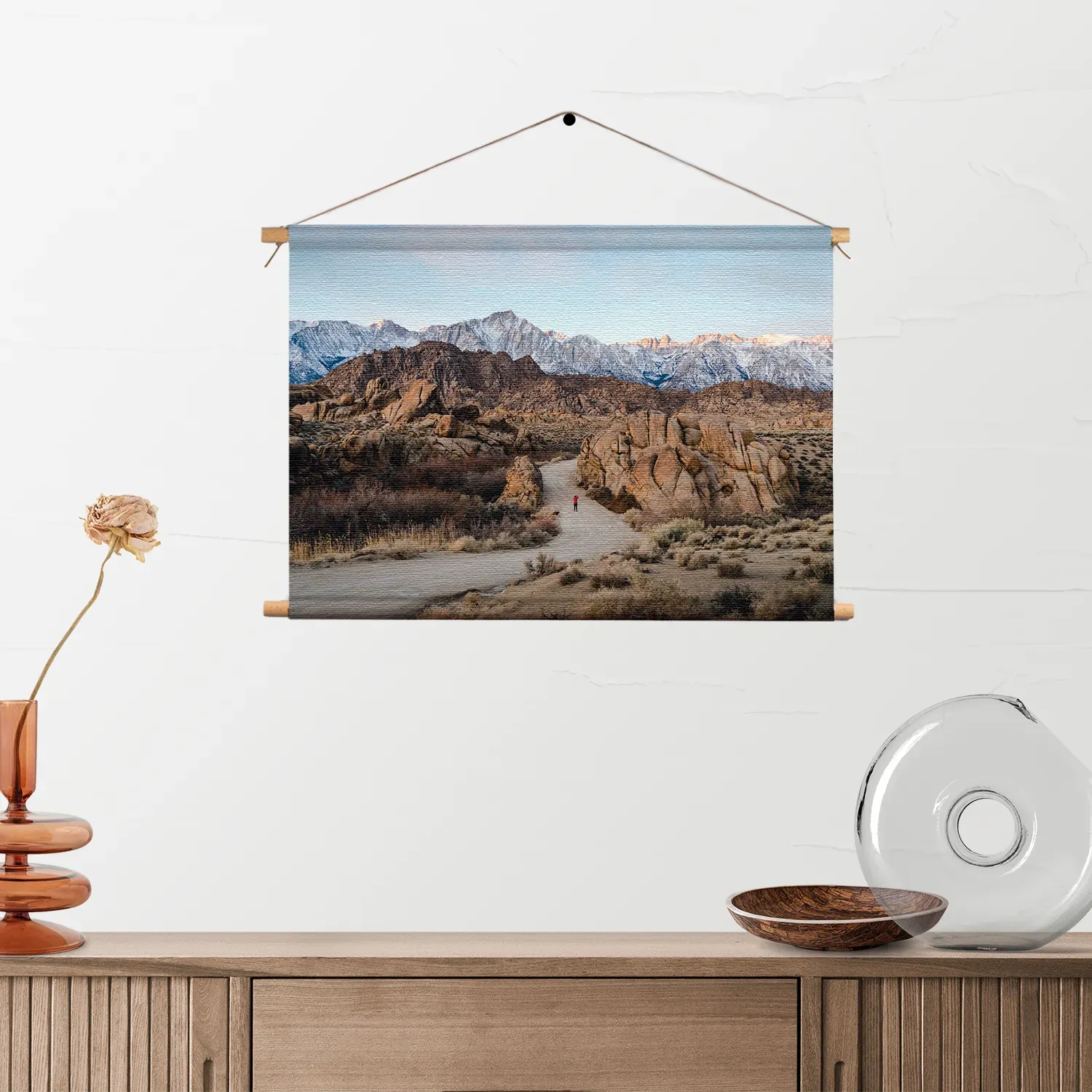 Textielposter Mount Whitney Rechthoek Horizontaal Template TP 50 70 Horizontaal Natuur 16 2