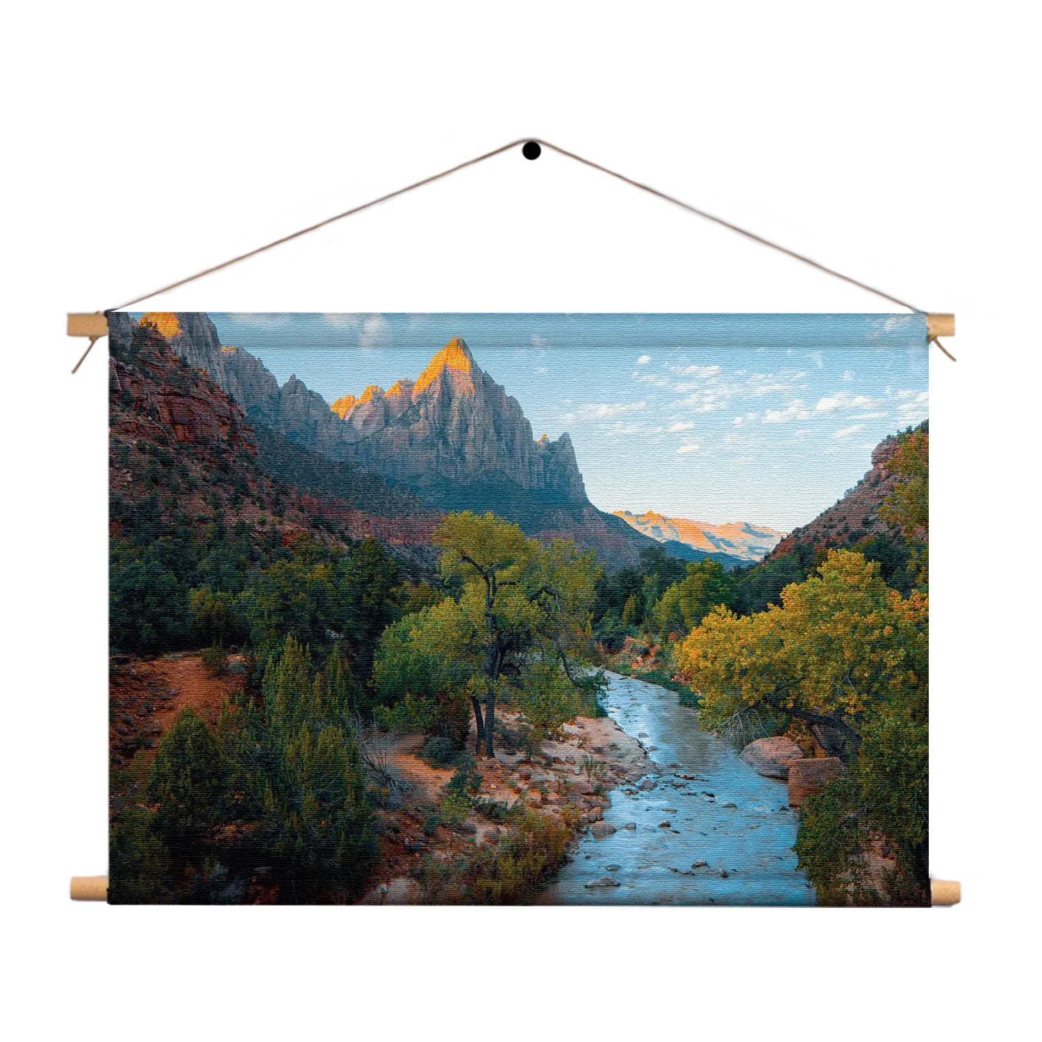 Textielposter De rivier van ZION Rechthoek Horizontaal Template TP 50 70 Horizontaal Natuur 21 1