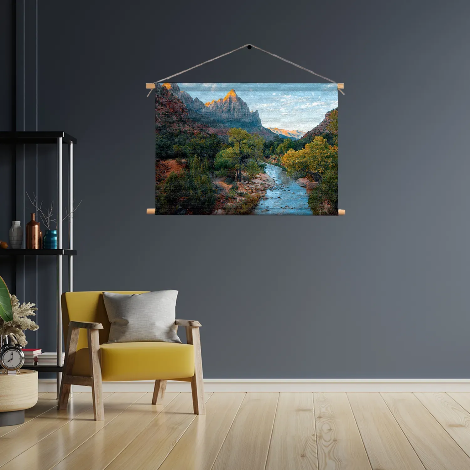 Textielposter De rivier van ZION Rechthoek Horizontaal Template TP 50 70 Horizontaal Natuur 21 3