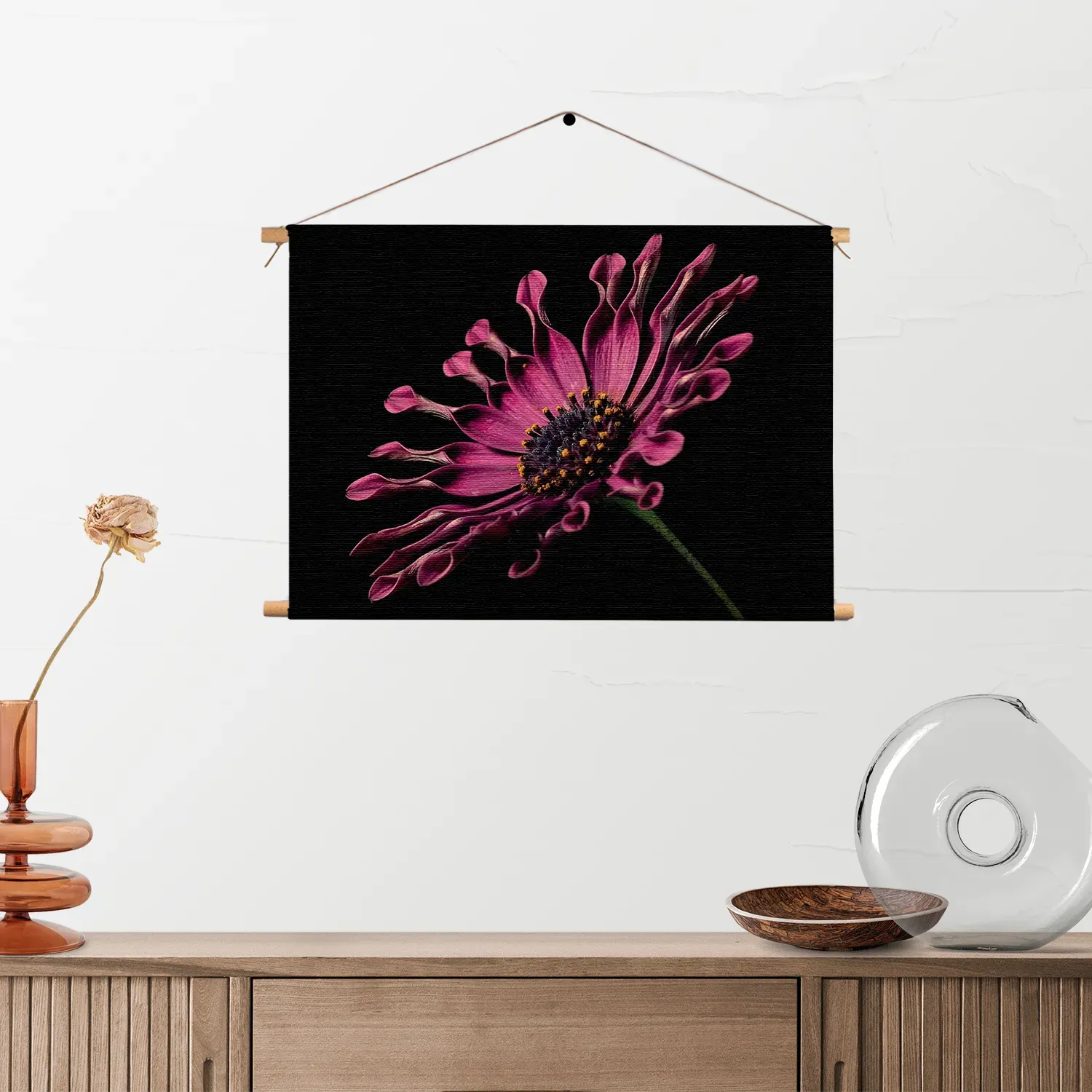 Textielposter Aster Bloem Rechthoek Horizontaal Template TP 50 70 Horizontaal Natuur 22 2