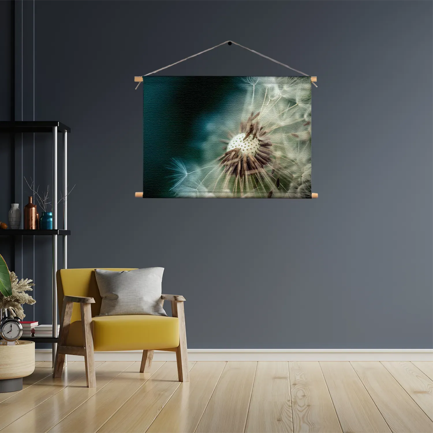 Textielposter Paardenbloem pluis 2 Rechthoek Horizontaal Template TP 50 70 Horizontaal Natuur 26 3