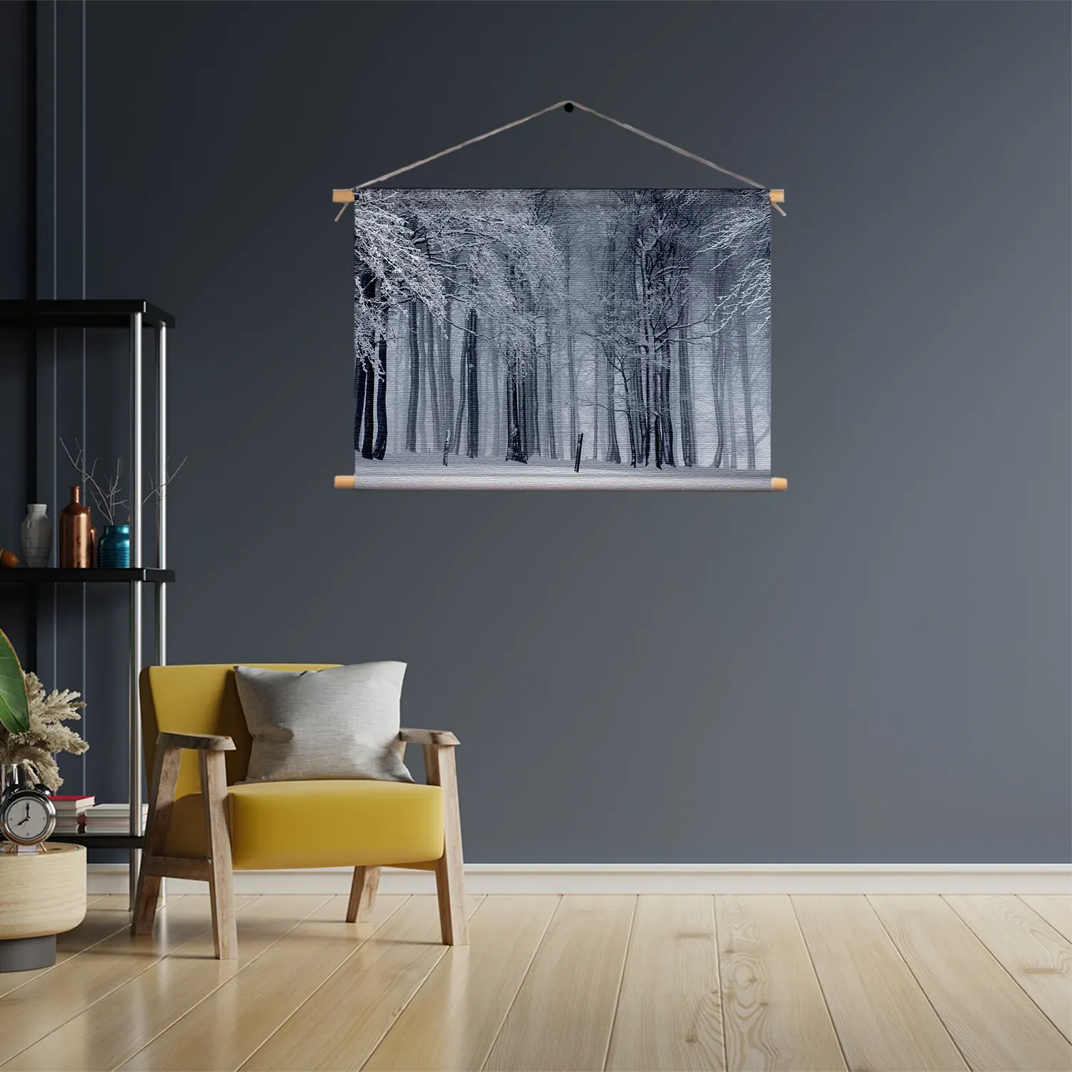 Textielposter Het winterse bos Rechthoek Horizontaal Template TP 50 70 Horizontaal Natuur 27 3