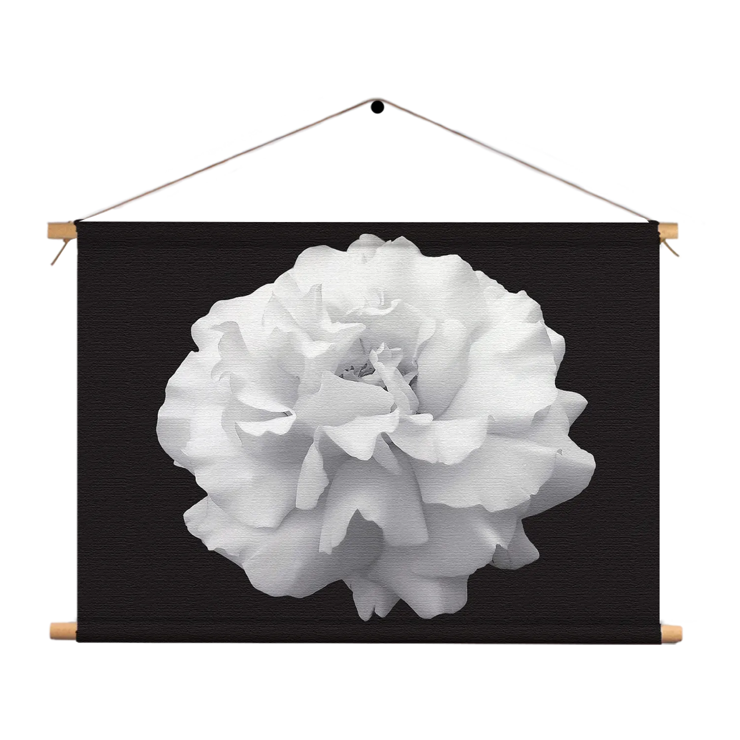 Textielposter Witte Anjer Rechthoek Horizontaal Template TP 50 70 Horizontaal Natuur 38 1