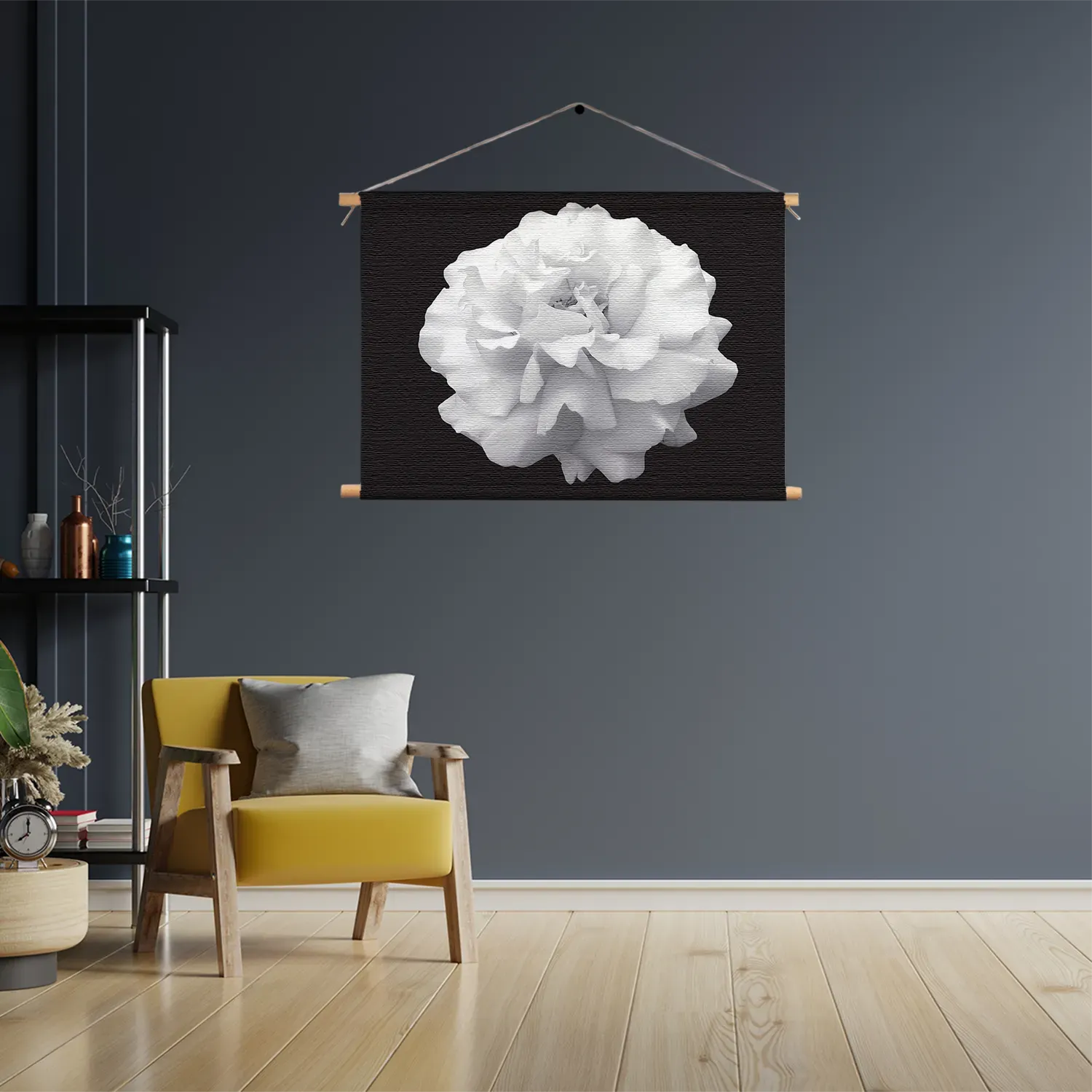 Textielposter Witte Anjer Rechthoek Horizontaal Template TP 50 70 Horizontaal Natuur 38 3