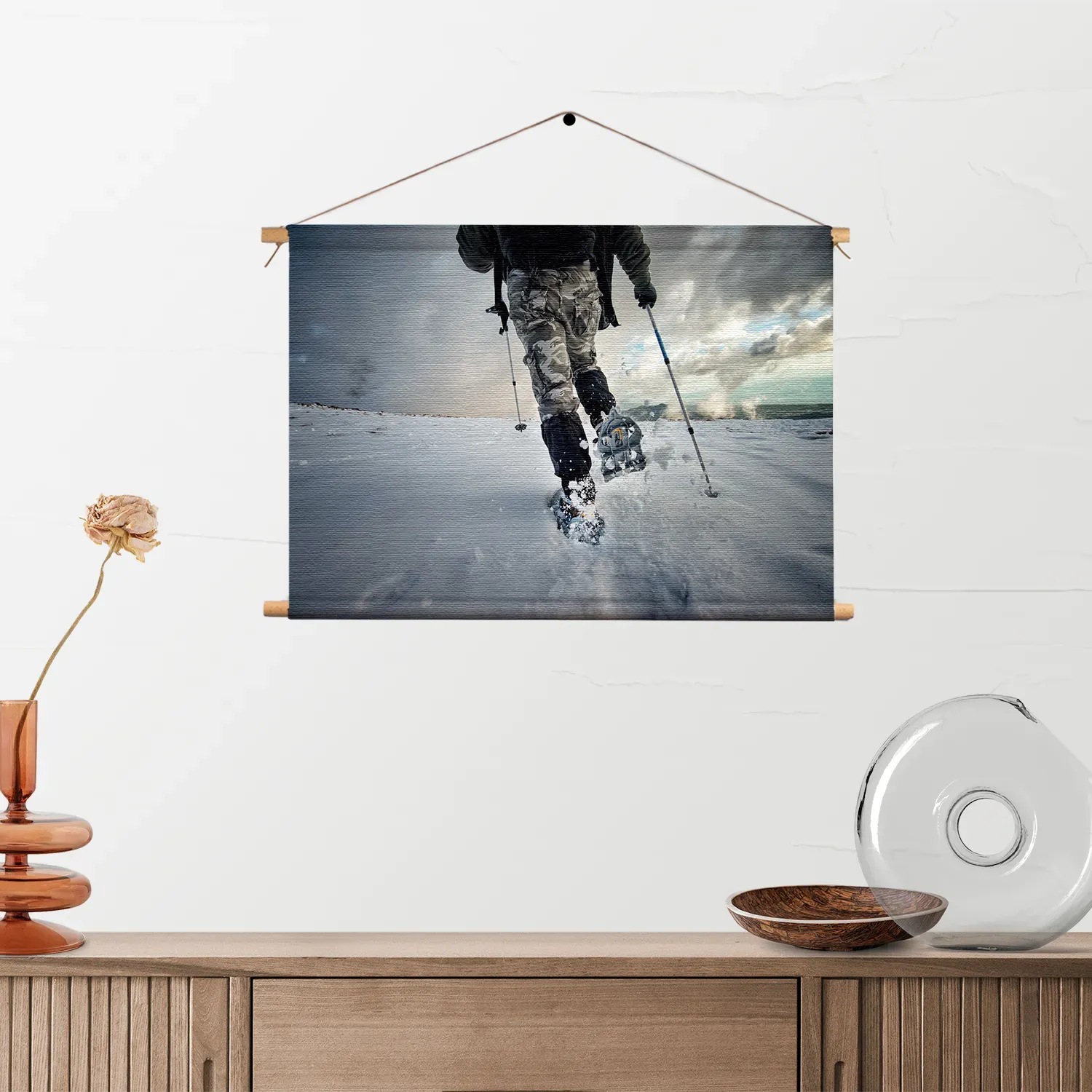 Textielposter Een lange winterwandeling Rechthoek Horizontaal Template TP 50 70 Horizontaal Natuur 43 2