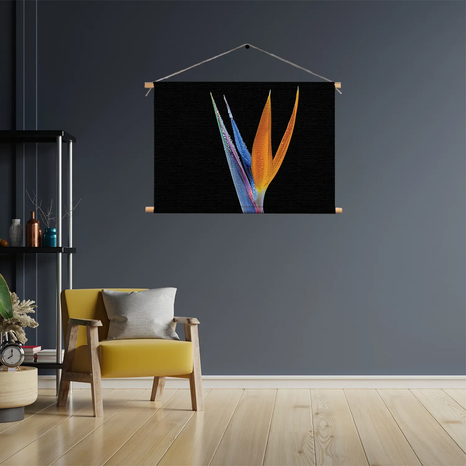 Textielposter Tropische Strelitzia Rechthoek Horizontaal Template TP 50 70 Horizontaal Natuur 46 3
