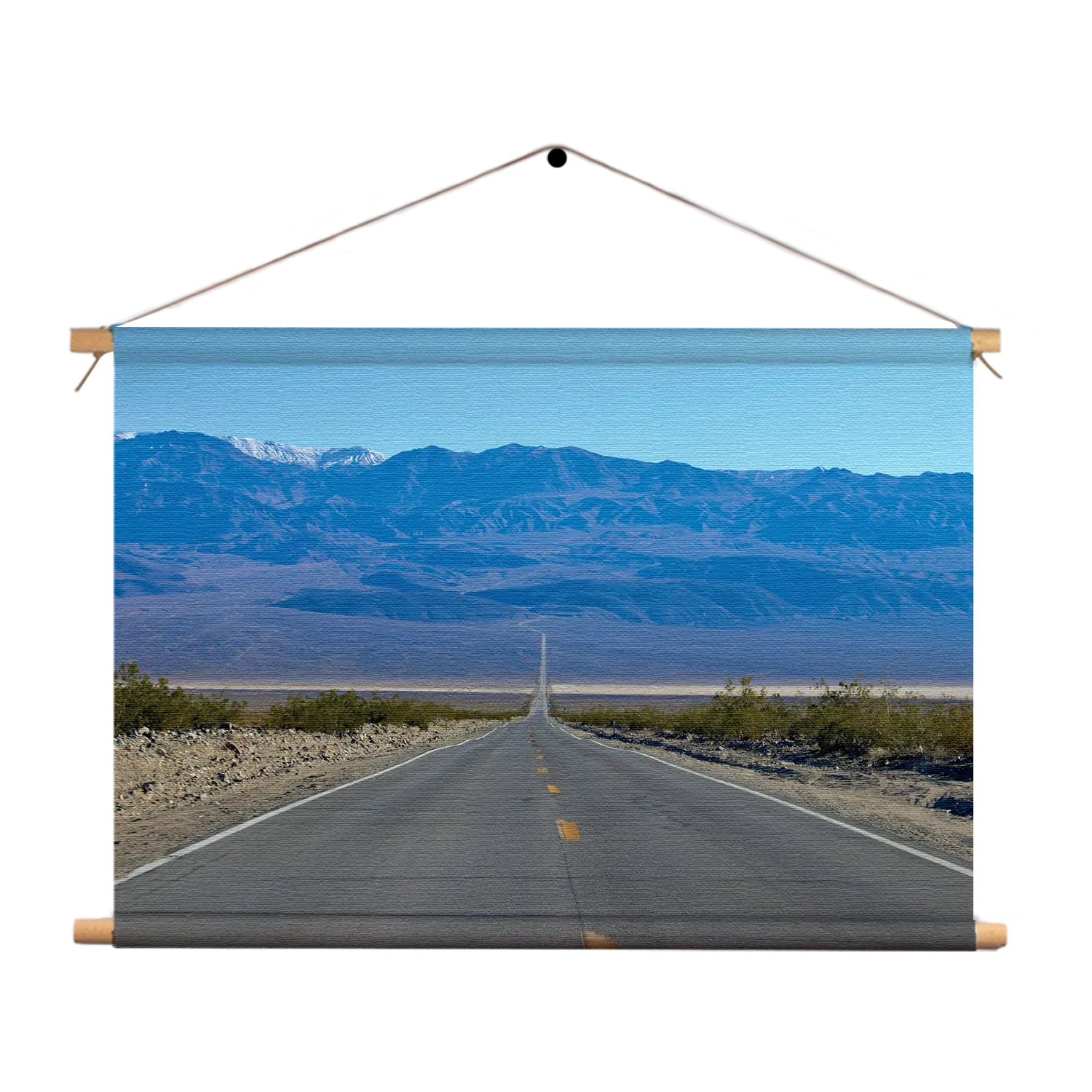 Textielposter The road in Deathvalley Rechthoek Horizontaal Template TP 50 70 Horizontaal Natuur 5 1